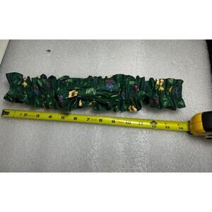 Longaberger Medium Basket Garter‎ EMERALD VINE GREEN Fabric